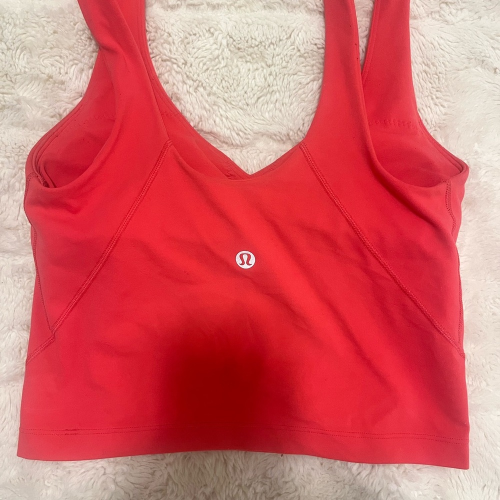 Lululemon lipgloss pink alighn tank size 2